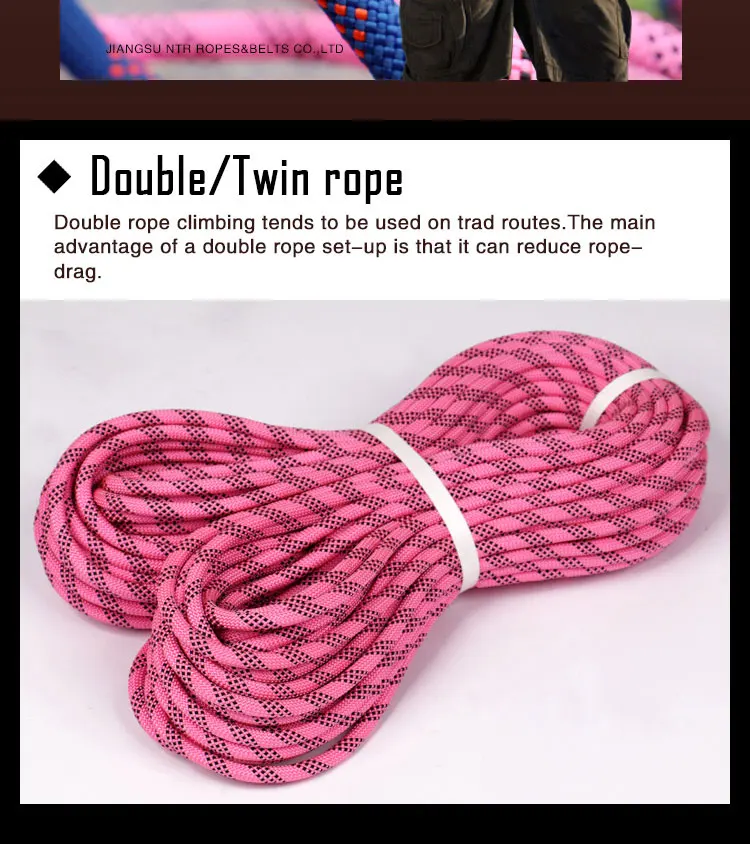 Ntr Gls01 Nylon 66 Climbing Rope Dynamic Double Rope Buy Climbing