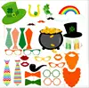 2018 Design ST PATRICKS DAY Glasses Tie Hat Photo Booth Props Decoration