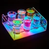 customize 6 shot glass cup led acrylic test tube rack shelf holder tray carrier from Plexiglass,,Perspex,PMMA