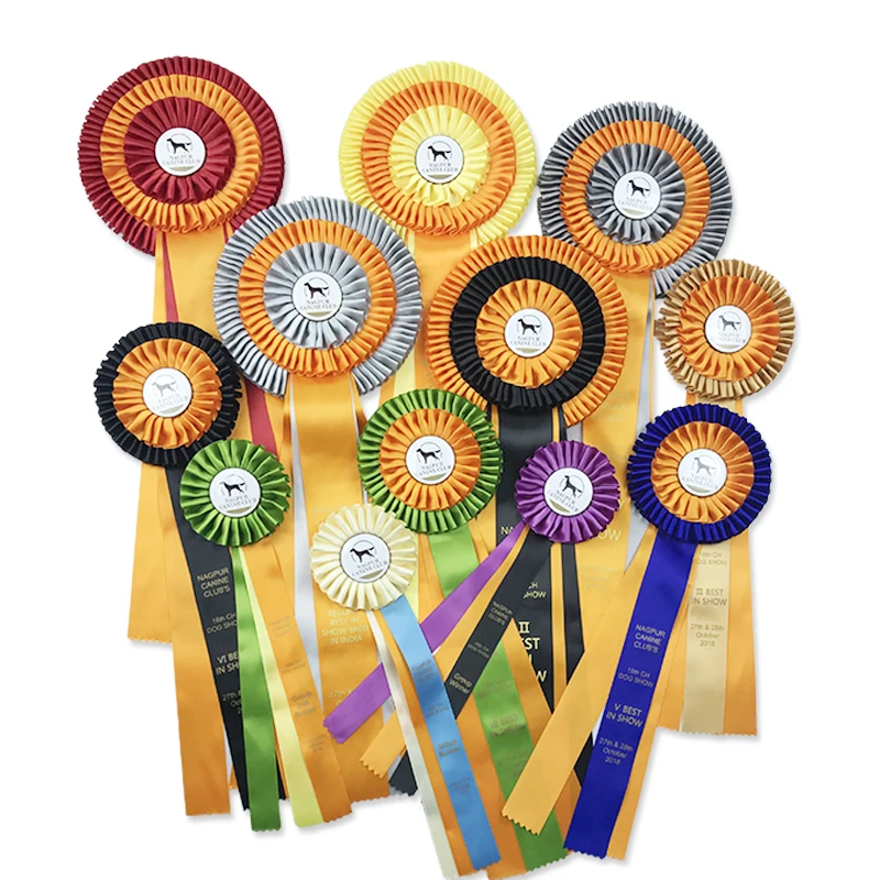 The Most Popular Dog Pet Show Award Satin Ribbon Rosette Buy Rosette