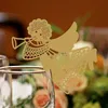 Angel hair Christmas decoration table name cards paper ornaments with names