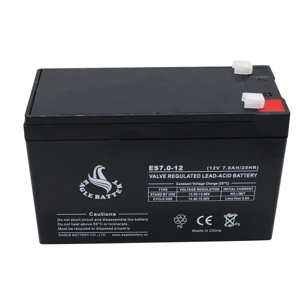 12v 7ah Rechargeable Maintenance Free Battery Agm Ups Battery 12v 7ah ...