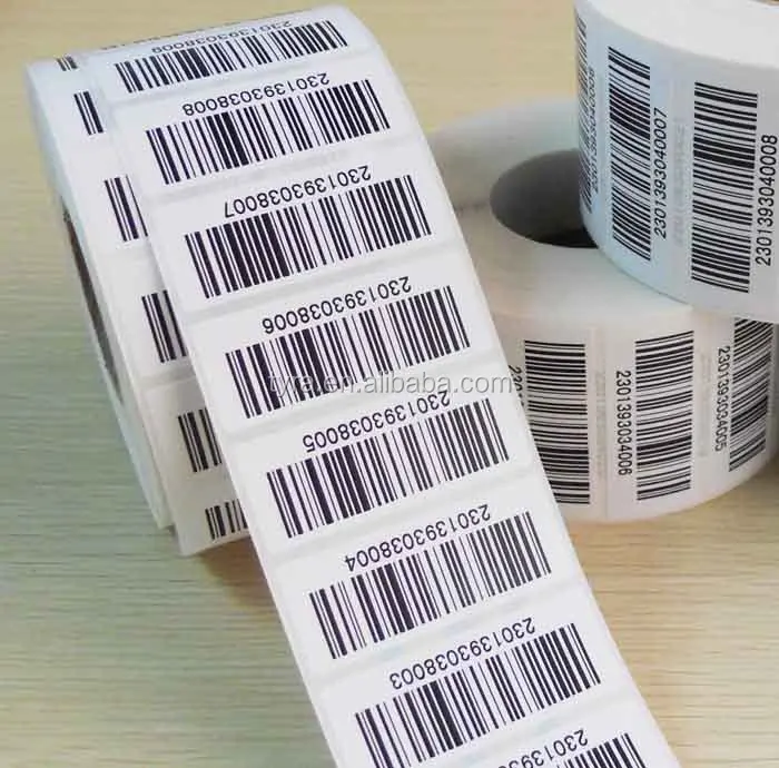 pre printed barcode labels