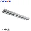 Modern Office Silver Color Aluminum LED Grille Lamp With Louver Reflector