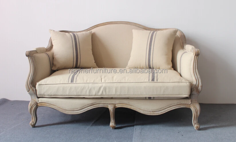 French Country Vintage Style Rustic Loveseat Wooden Carved Settee Sofa View Raymer Furniture Product Details From Hangzhou