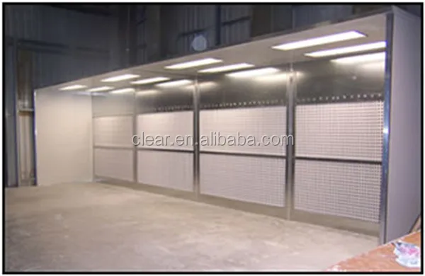 Dry Type Paint Bench Dry Filter Spray Booth Open Face Spray