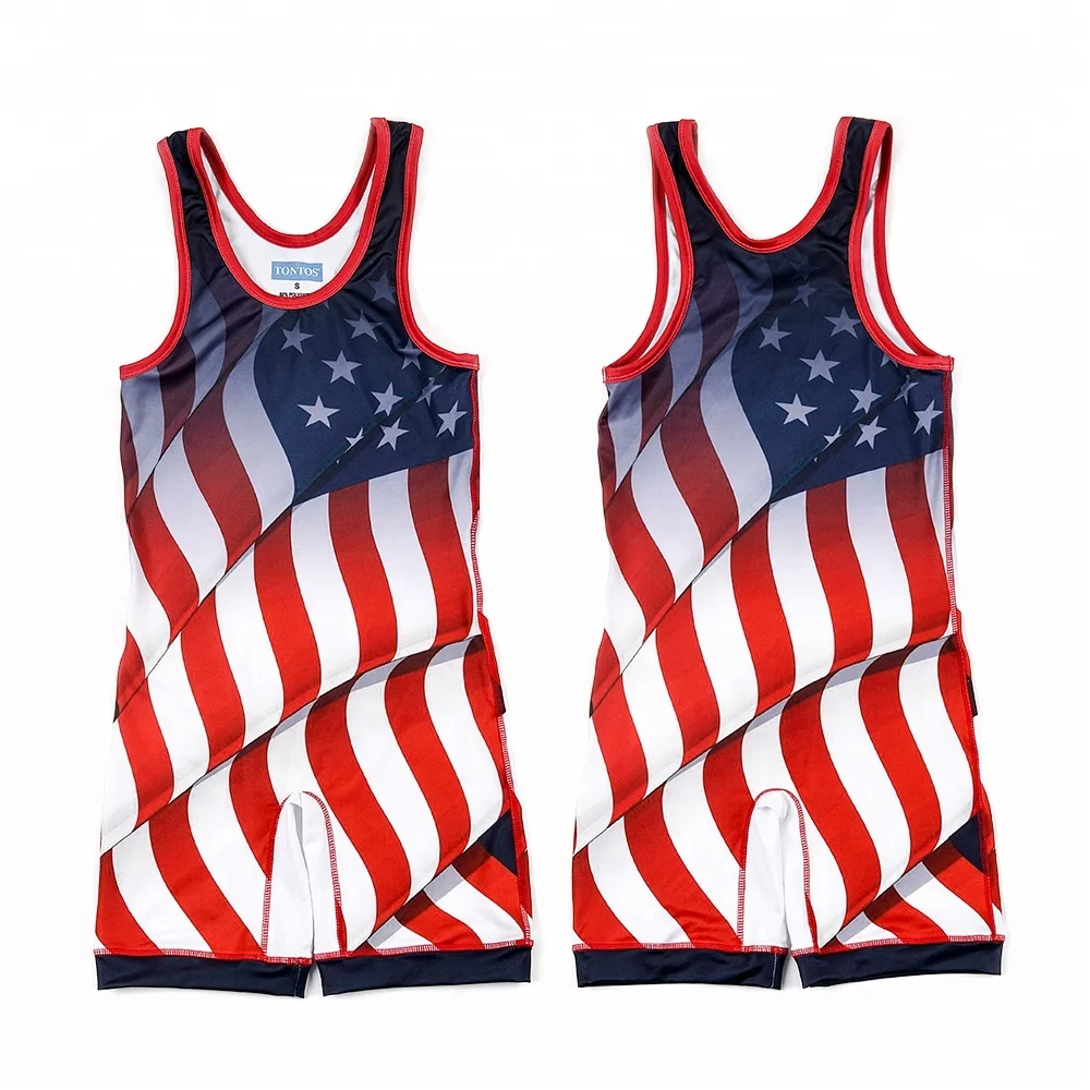 China Wholesale Cheap Usa Custom Sublimation Men Low Cut Wrestling