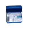 120 Holes Dental Burs Holder Dental Endo Box File Block With Scale
