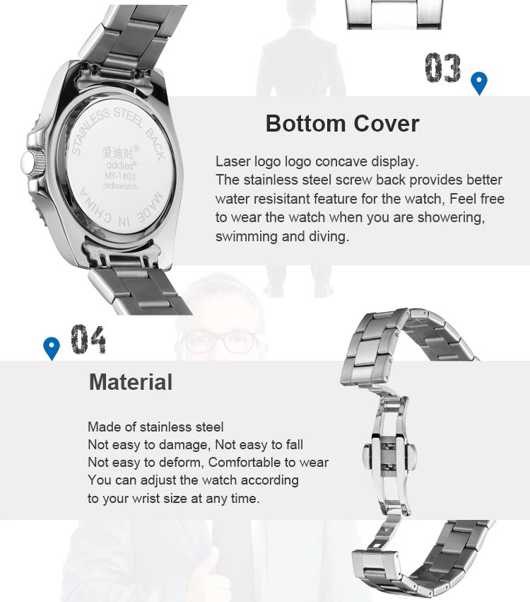 Trend Products Nickel Free Watch Quartz Men Watches With Date Exponi Watch Reloj