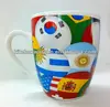 Haonai M-10406 world cup theme 2014 ceramic mug gift with print