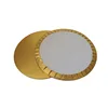 round foil laminated gold board cake drum cake cardboard cake base for wedding and birthday