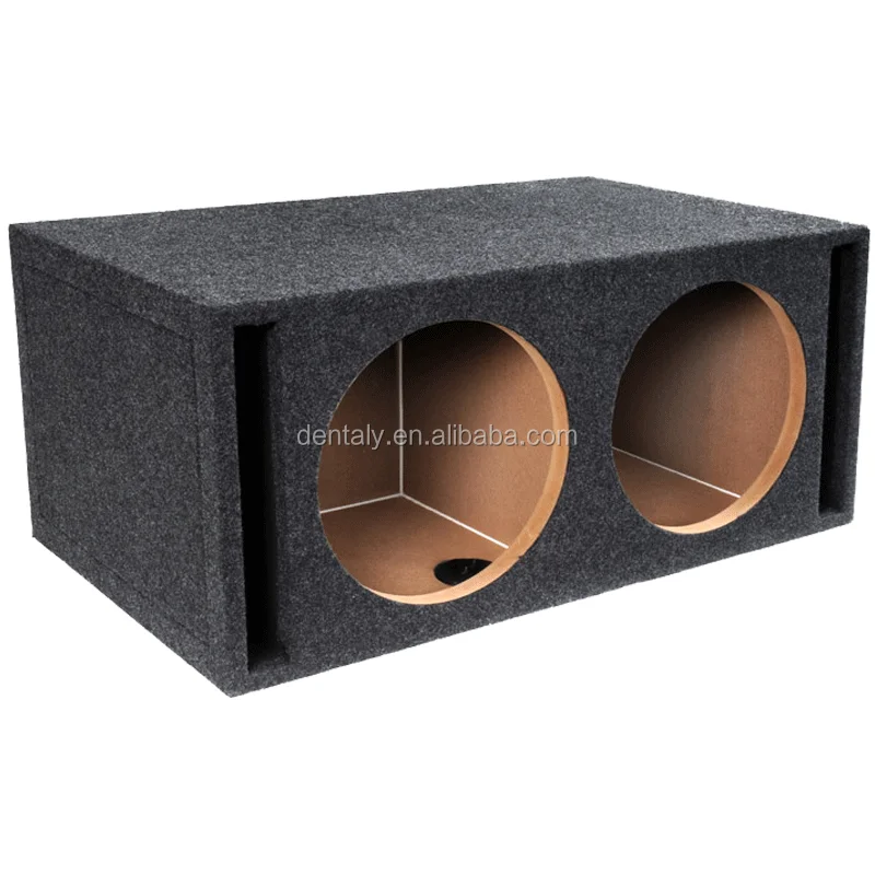 MDF Car Audio Universal Wedge 15" Double Vented Speaker Enclosure Boxes Truck - ANKUX.COM