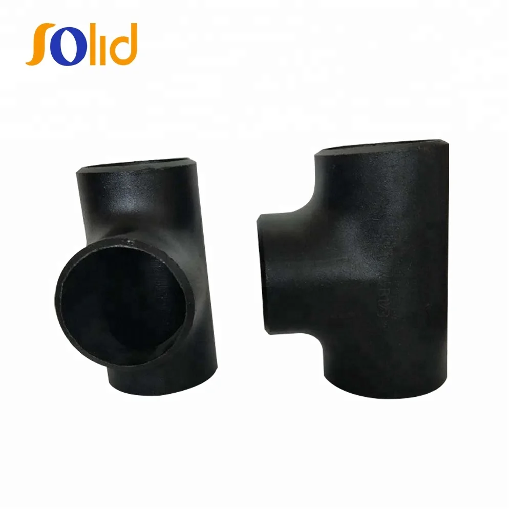 API5l Carbon Steel Black Seamless Pipe Fitting CS Equal Tee
