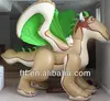 unique shape inflatable toys stuffed green dragon