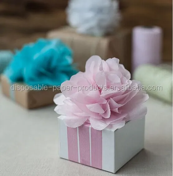 Party Decor Idea Pink White Purple Mini Pompom Wedding Party