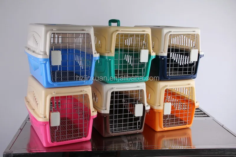 Pet Transport Box Convenient Plastic Dog Cage Pet Carrier Airline Approved Cat Carrier Dog