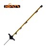 Easy to insert in ground step-in coated electric fence post solid plastic fence posts