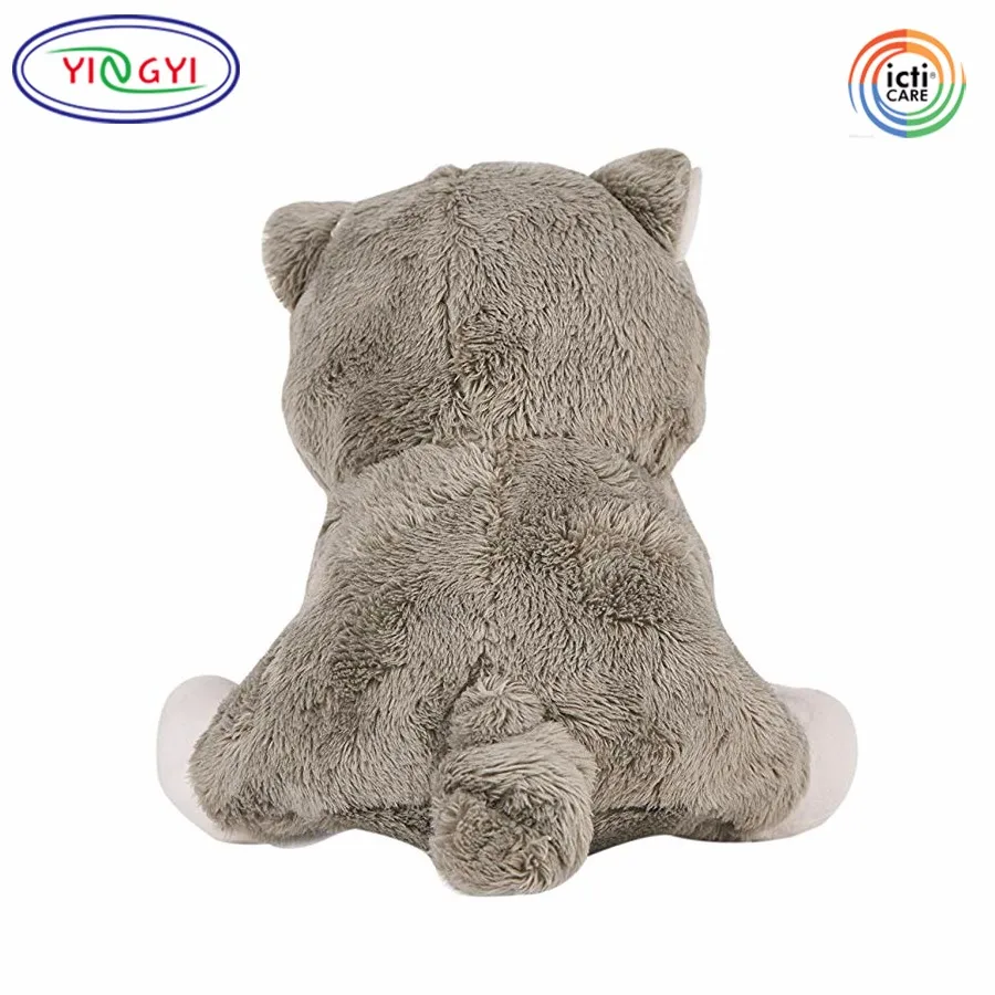 grey dog stuffed animal