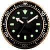 Black Luminous Quartz Wall Clock For Vietnam Market 12inch