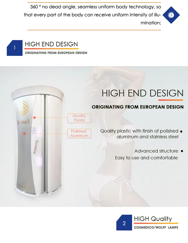 Factory Supply Tanning Machine for Whole Body