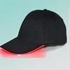 red fiber and black color cap led night light cap