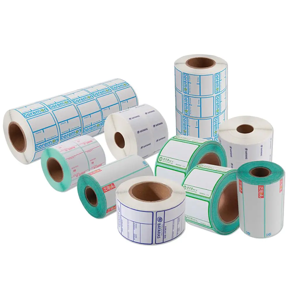 Wholesale printing white adhesive shipping labels with good quality