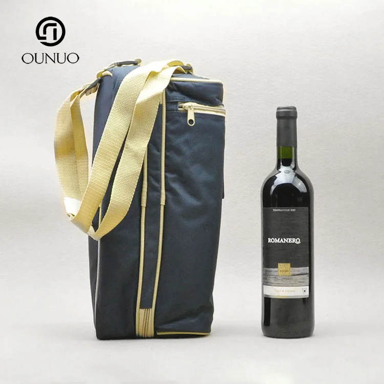 insulated wine tote with glasses