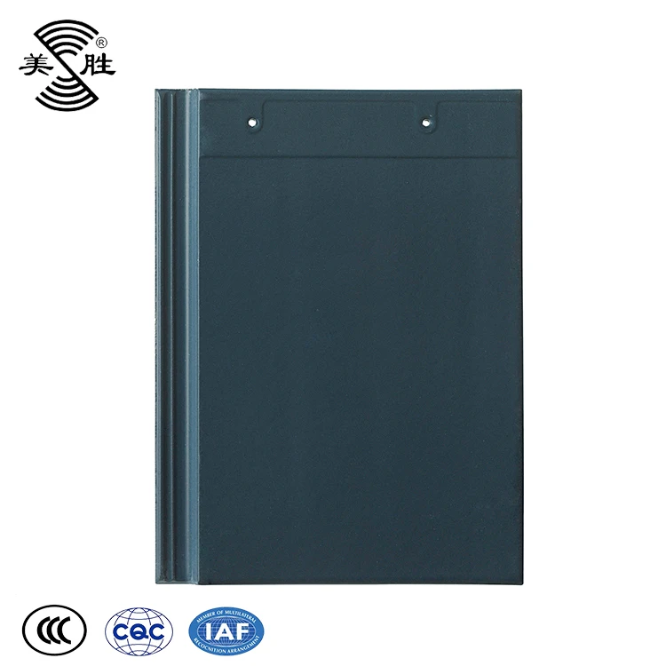 Best selling building materials cheap price black grey 300x400 flat roof tile