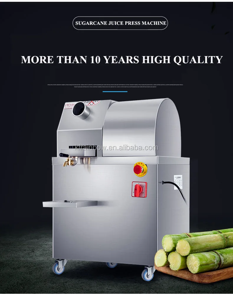 Widely Used Fully Automatic Cane Juice Squeezer Sugarcane Juice Maker