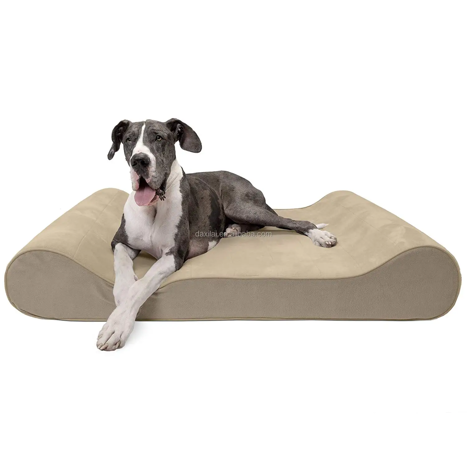 Wholesale Contoured Luxury Dog Beds Orthopedic Memory Foam Pet Bed For ...