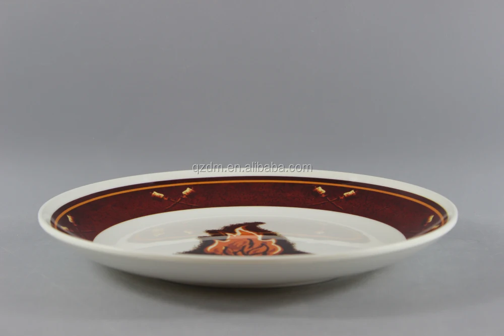 10 Inch Plastic Soup Plate Made Of Food Grade Melamine