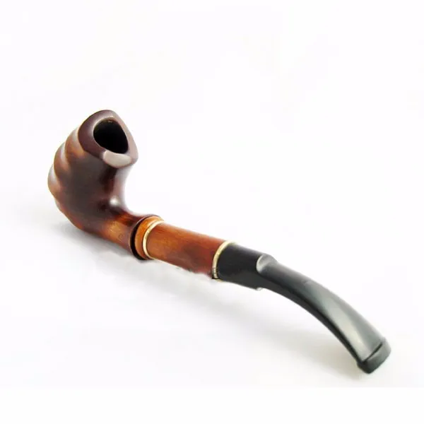 Fancy Tobacco Pipe Hand Carved Pear Root Wood Tobacco Smoking Pipe