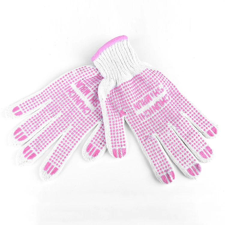 En388 Wholesale Working Cotton Knitted Protective Hand Safety Gloves