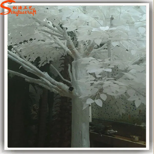 Export Large Outdoor Artificial White Banyan Trees White Ficus Leaf