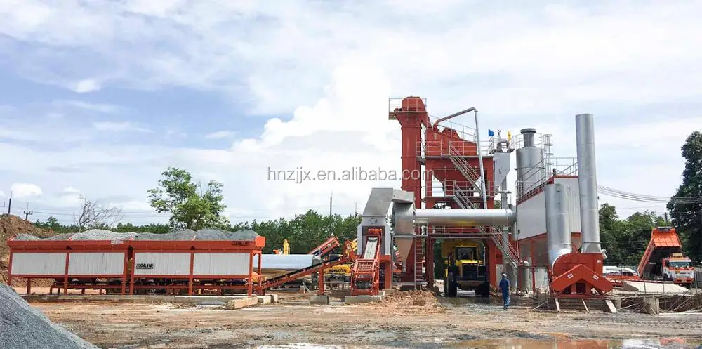 LB1500 120t/h bitumen hot mix batching plant, asphalt mix machinery