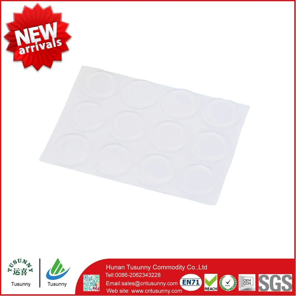 Transparent Adhesive Glass Table Protector Bumper Glass Table Rubber