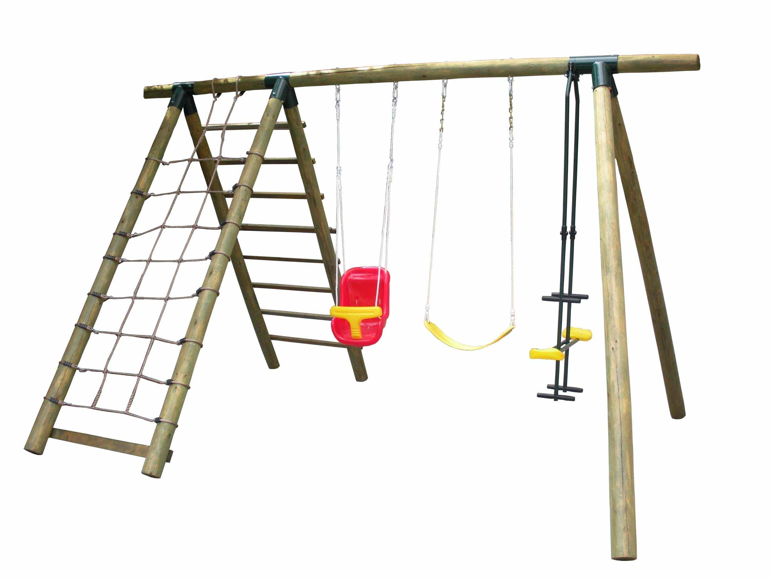 Wood Climbing Frame Wood Swing Set For Outdoor Playground Buy Wood Climbing Frame,Wood Swing