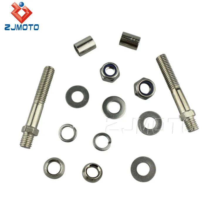 Zjmoto 6cm Length 8mm Mirror Side Thread Motorcycle Bolts For Most