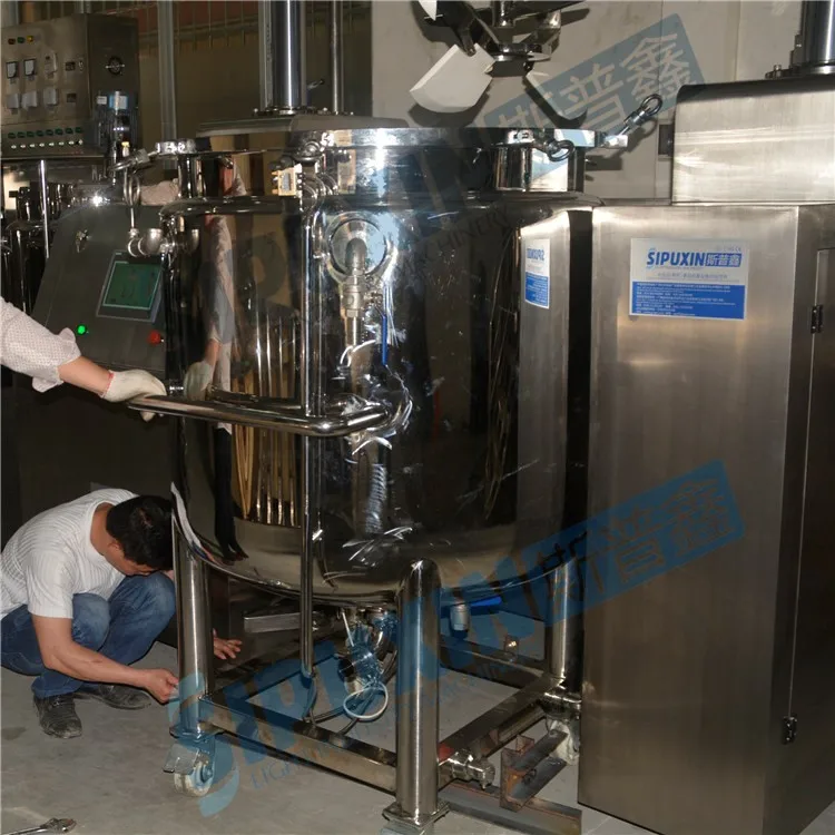 Ei 510L movable vacuum mixing tank for high viscous material (17)