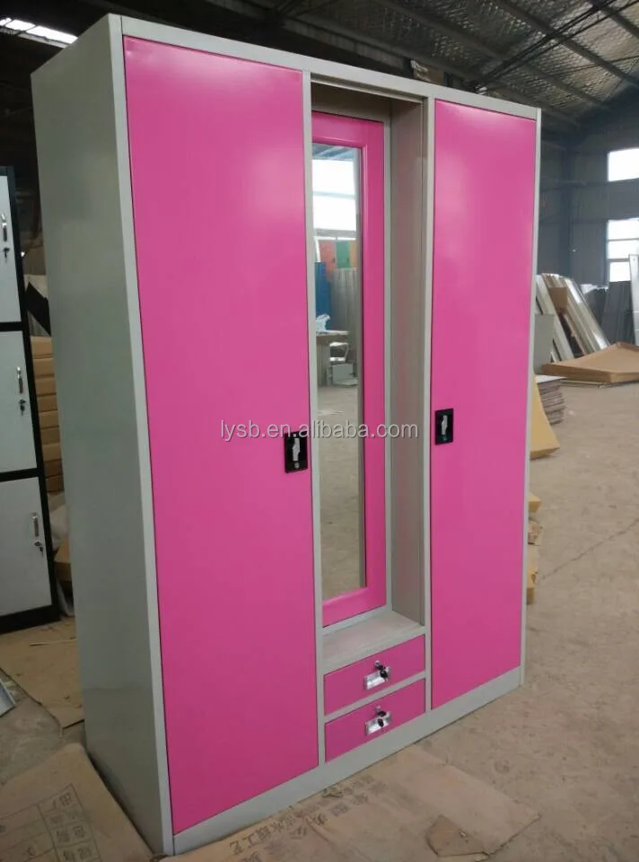 Luoyang New Design Cheapest Steel Almirah Or Multi Door Modern India