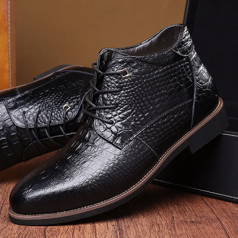 black high neck shoes