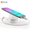 Cylinder cell phone security display stand with sensor charging cable for phone retail shops