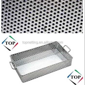 perforated metal basket