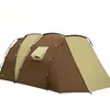 Double layer rain-proof 6 person big outdoor family camping tent