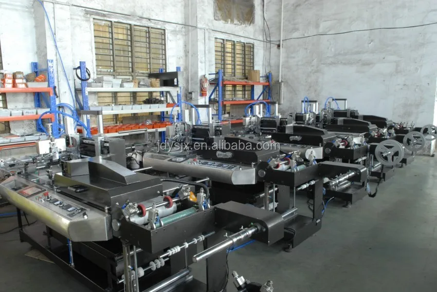 JC-3080C Ultrasonic Polyester Satin Label Dovetail and Bevel Cutting Machine/360 Degree Multiangle Label Cutting Machine