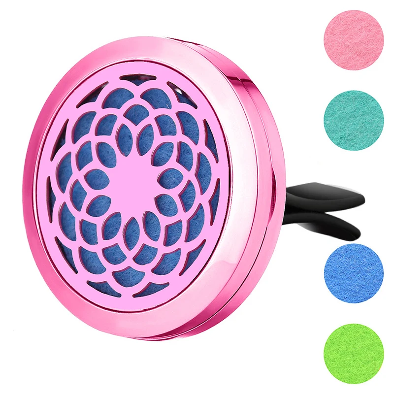 Royaroma 30mm Car Aromatherapy Essential Oil Diffuser Stainless Steel  Locket Air Freshener With Vent Clip Colorful Felt Pads - Buy Stainless  Steel Car Clip,Car Diffuser Essential Oil Clip,Air Freshener Purifier  Product on