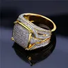 DAICY jewelry high quality Hiphop Jewelry Iced Out Bling Bling Jewelry Diamond Micro Pave Mens Ring