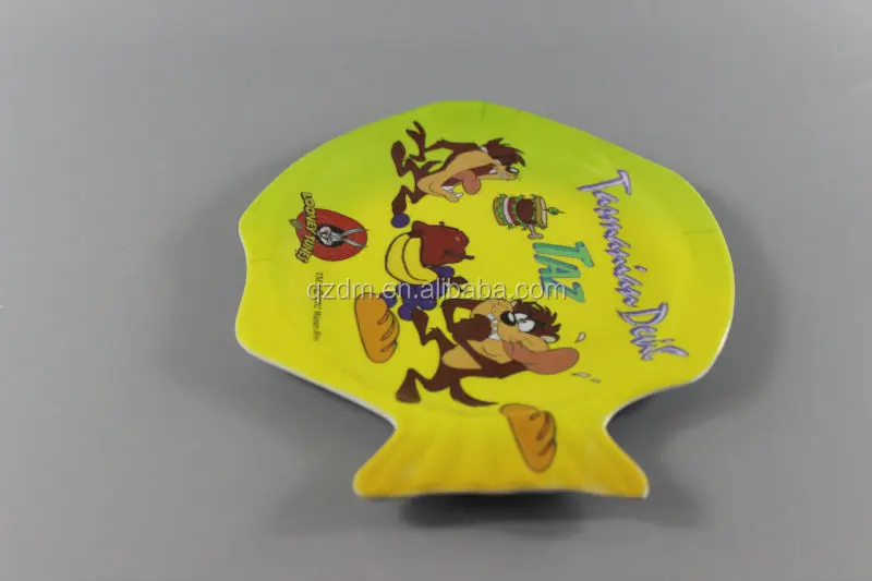 100% Melamine Fish Shape Dinner plate for Kid's