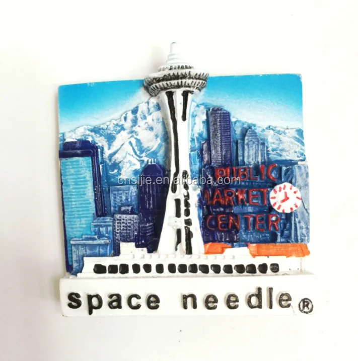 World City Custom Tourist Souvenir 3D Polyresin Fridge Magnets