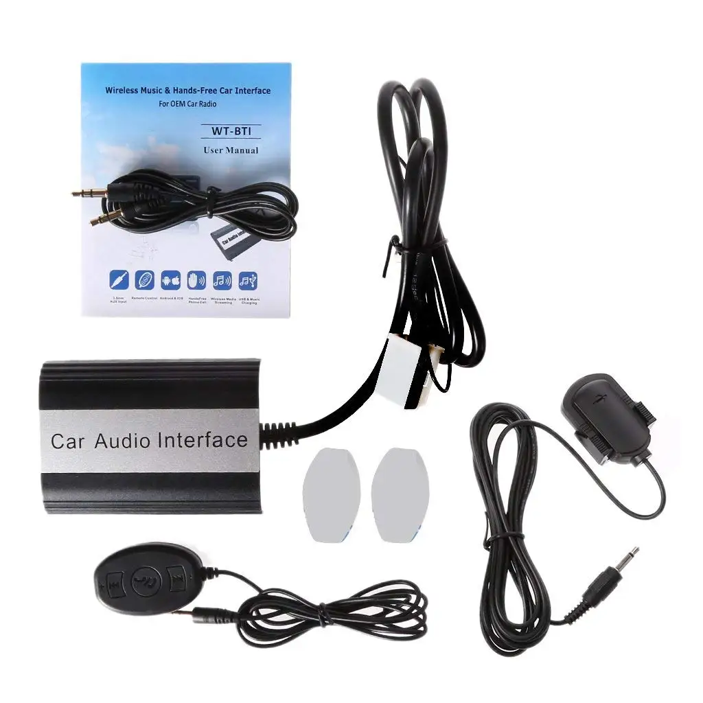 Get Quotations · Goodqueen Handsfree Car Bluetooth Kits MP3 AUX Adapter  Interface For VW Audi Skoda 12PIN